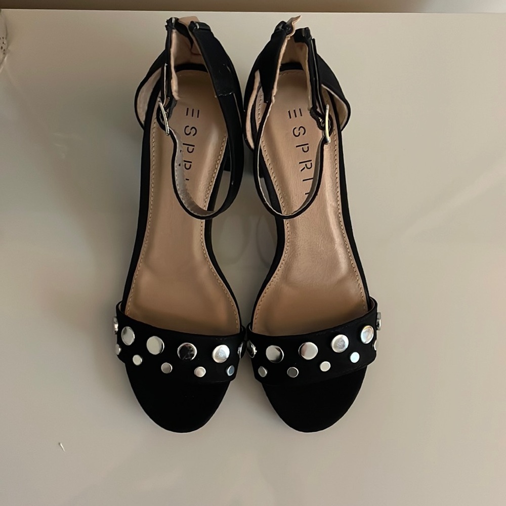 Esprit Block Heal Ankle Strap Sandals